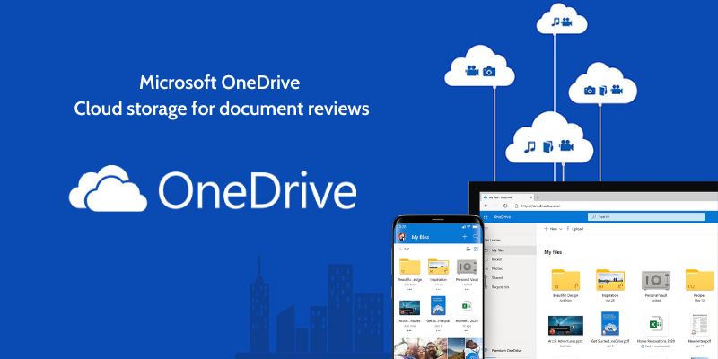 Microsoft OneDrive Cloud storage for document reviews